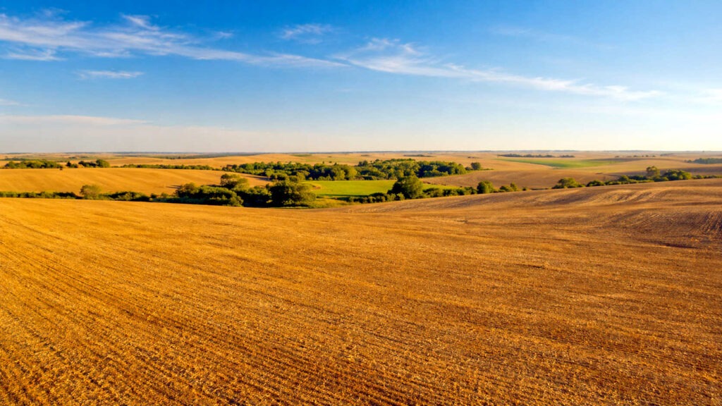 Kansas Farm Land for Sale With Open Agricultural Fields and Rural Landscape